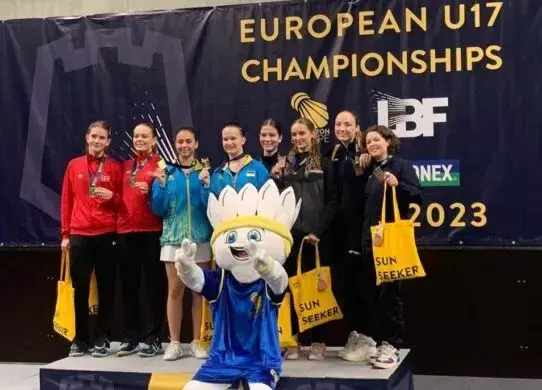 Харківʼянки повернулися з чемпіонату Європи з бадмінтону з золотими медалями