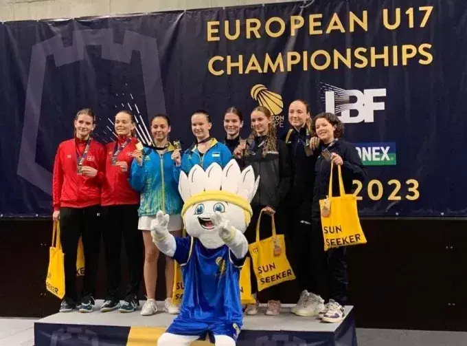 Харківʼянки повернулися з чемпіонату Європи з бадмінтону з золотими медалями