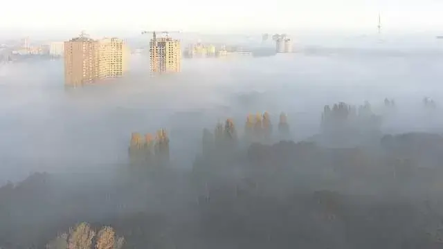 Смог у Харкові - забруднене повітря чи дим від спалювання листя?