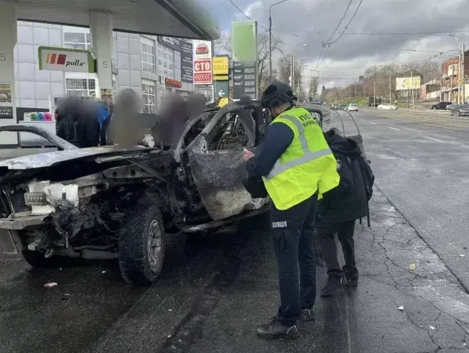 На АЗК у Харкові стався вибух - було обмежено рух на Полтавському шляху