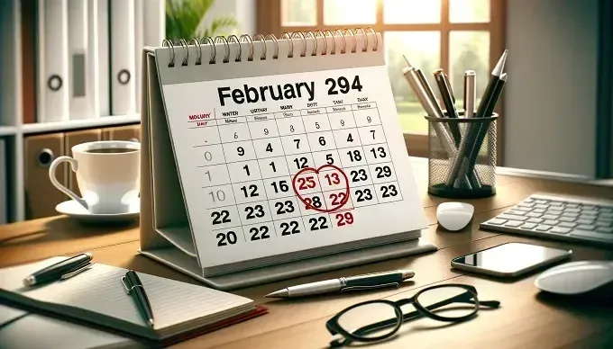 29 лютого Високосний рік 2024 / Ілюстрація