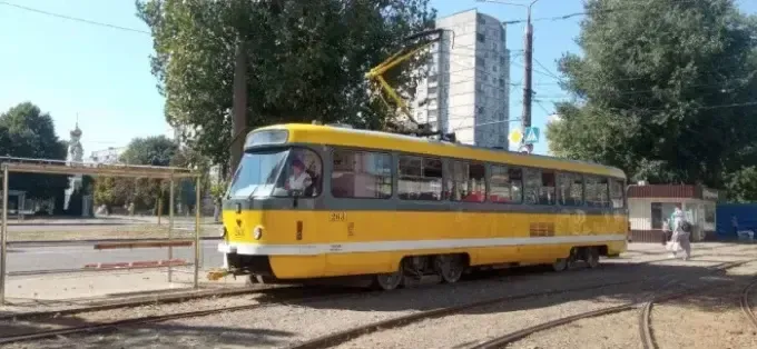 У Харкові вперше з початку повномасштабної війни на маршрут вийшов трамвай №23