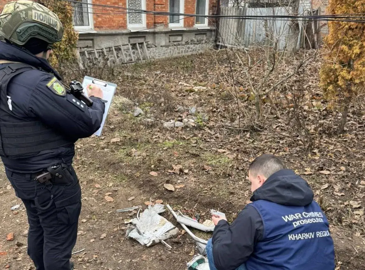 У Харкові уламки від збитого БПЛА впали на гуртожиток