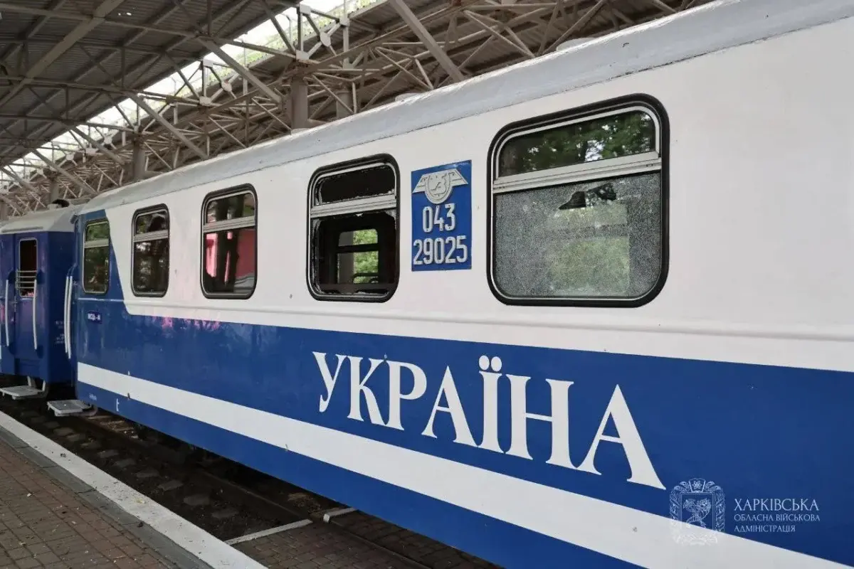 Харківська ОВА показала, як виглядає Дитяча залізниця після авіаударів