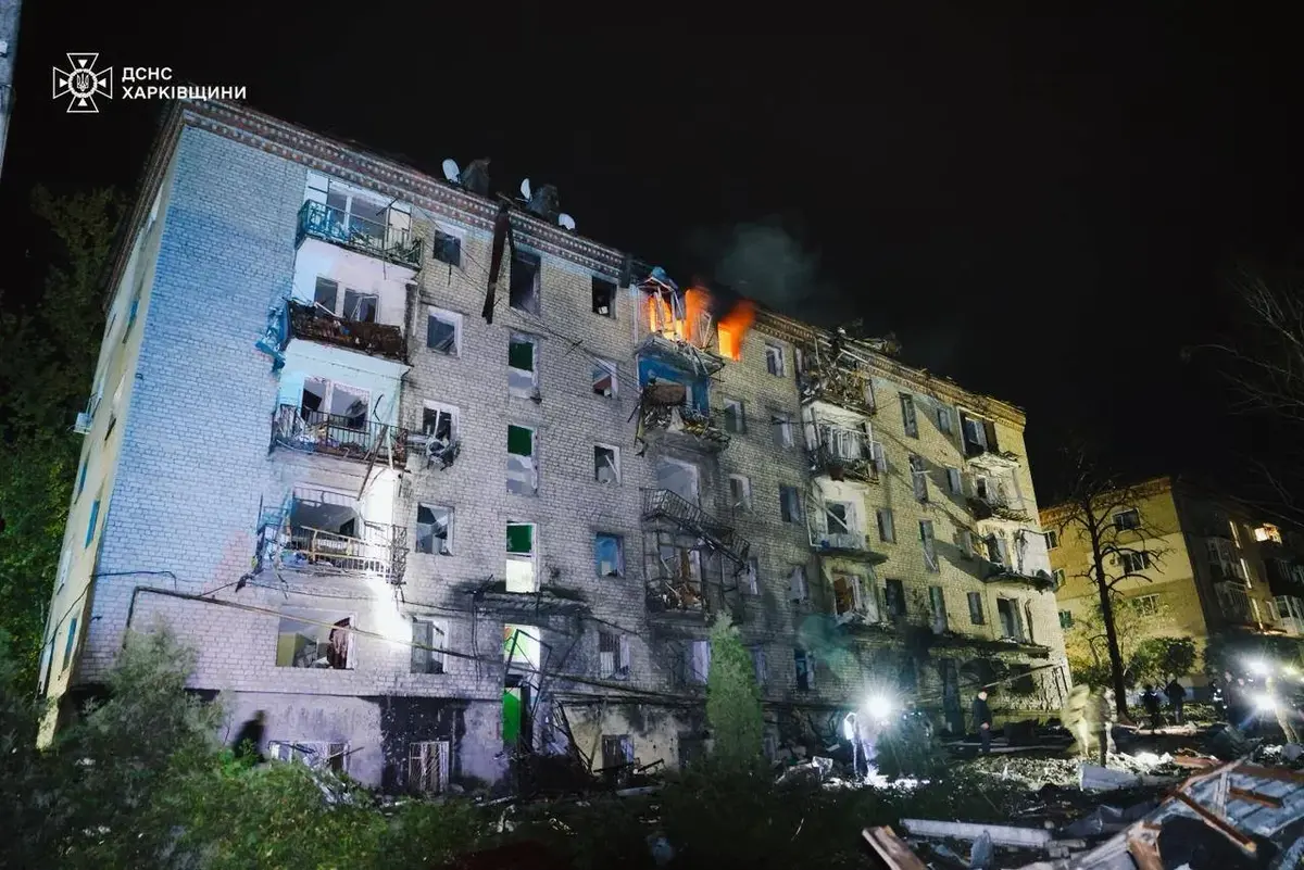 Ракетний удар по центру міста Балаклія 1 жовтня