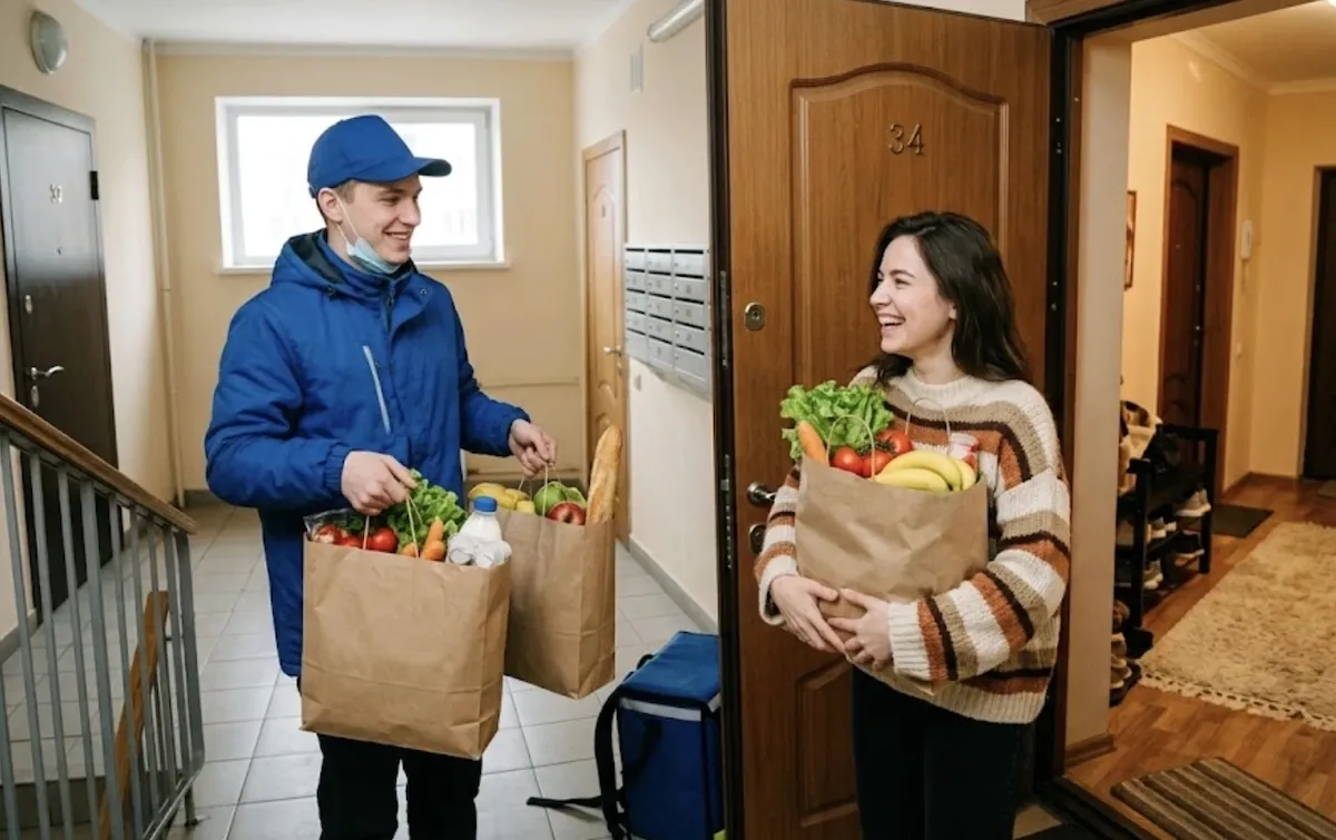 В Изюме открылся новый сервис доставки еды и продуктов