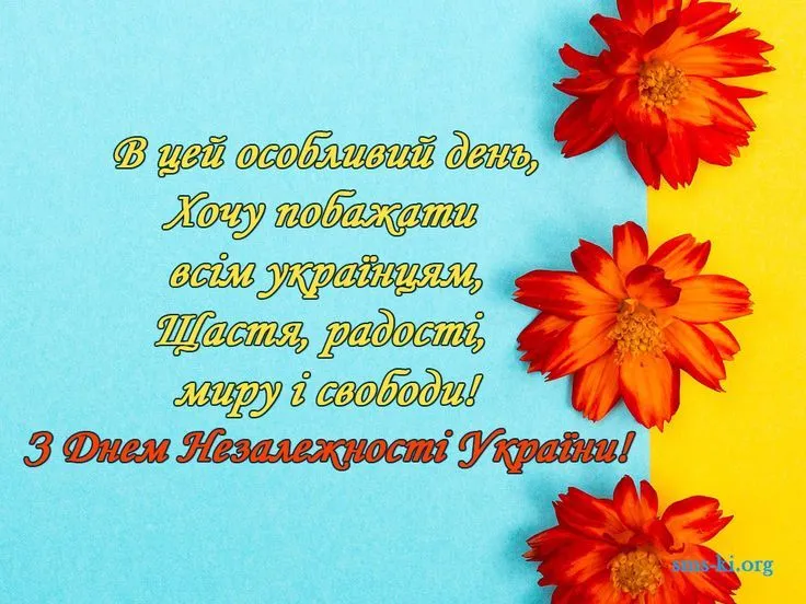Красиве фото до Дня Незалежності України з синьо-жовтими кольорами