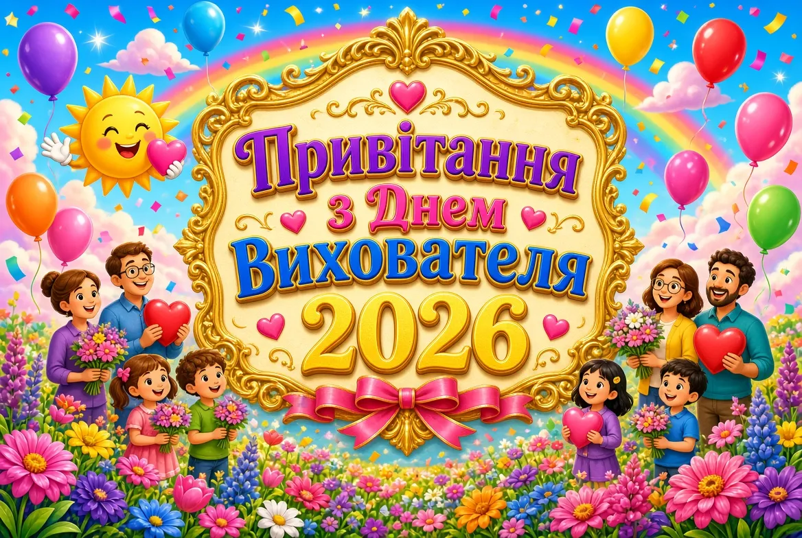 Привітання з Днем вихователя 2026: як подякувати тому, хто щодня виховує маленьких непосид