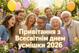 Привітання з Всесвітнім днем усмішки 2026