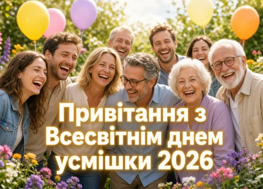 Привітання з Всесвітнім днем усмішки 2026