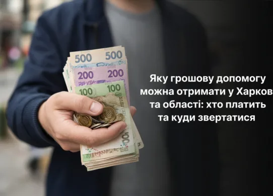 Яку грошову допомогу можна отримати у Харкові та області: хто платить та куди звертатися