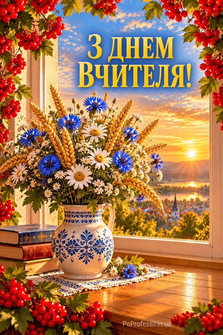 Щирі привітання з Днем вчителя 2026