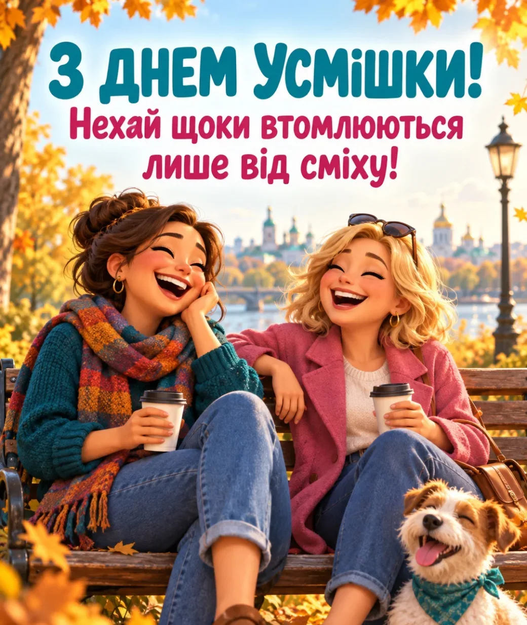 Привітання з Всесвітнім днем усмішки 2026